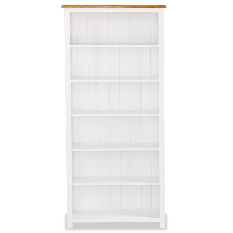 vidaXL 6-Tier Bookcase 80x22.5x170 cm Solid Wood Oak