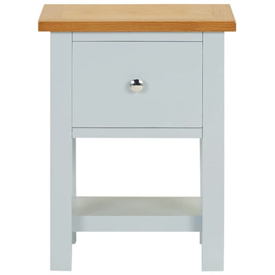 vidaXL Nightstand 36x30x47 cm Solid Oak Wood