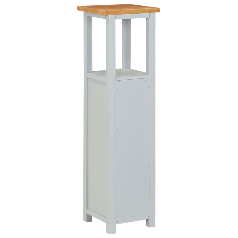 vidaXL Tall Chest of Drawers 26x26x94 cm Solid Oak Wood