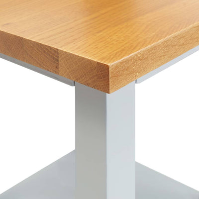 vidaXL Tall Chest of Drawers 26x26x94 cm Solid Oak Wood