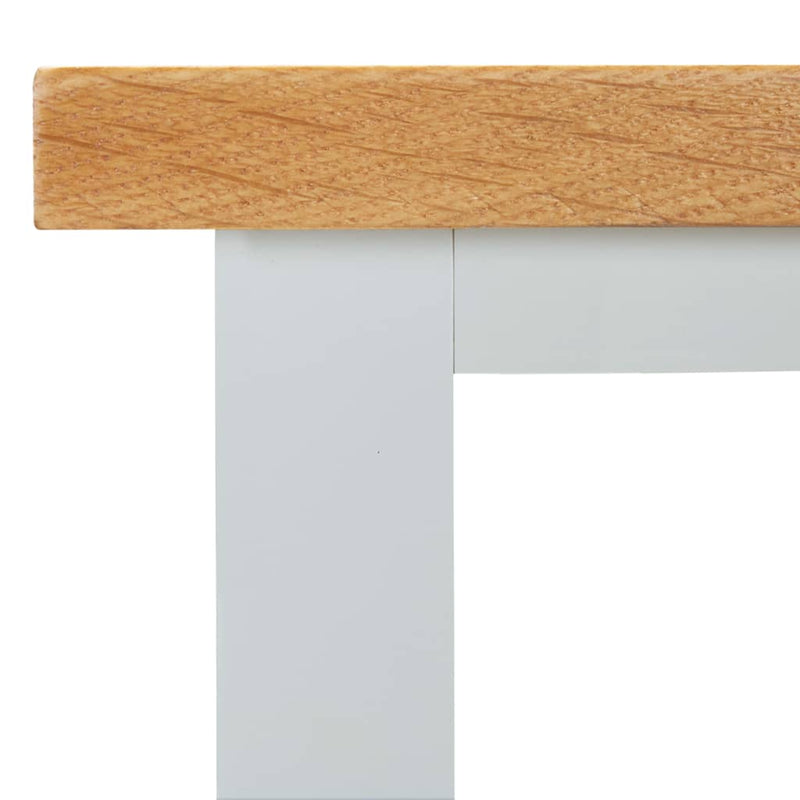 vidaXL Tall Chest of Drawers 26x26x94 cm Solid Oak Wood