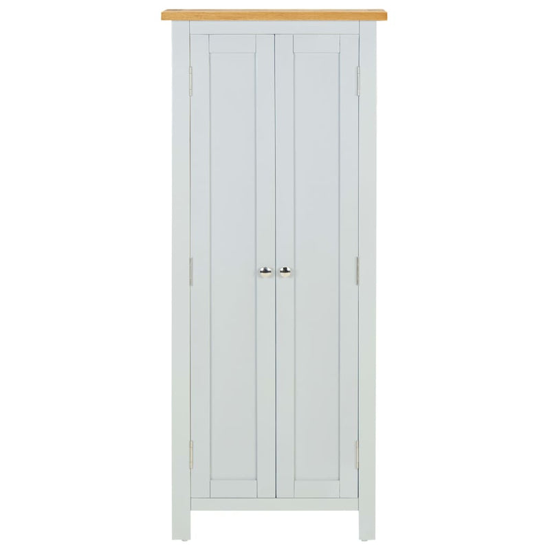 vidaXL Media Storage Cabinet 50x22x122 cm Solid Oak Wood