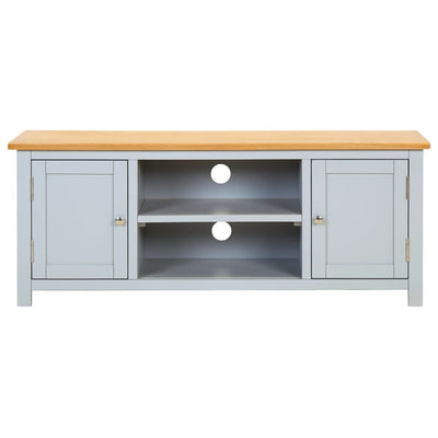 vidaXL TV Cabinet 120x35x48 cm Solid Oak Wood