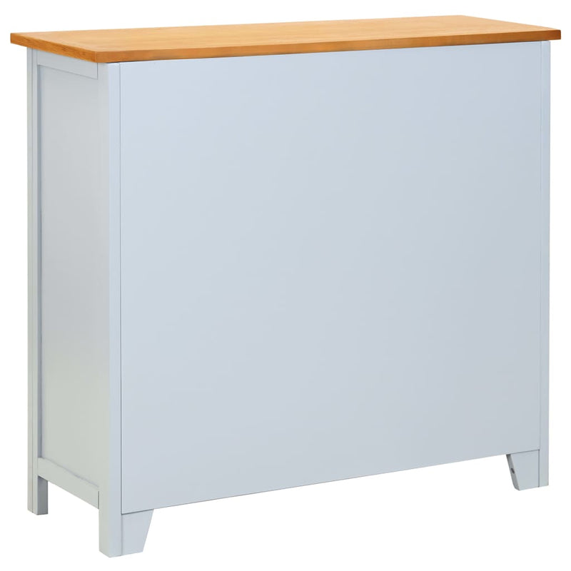vidaXL Sideboard 90x33.5x83 cm Solid Oak Wood