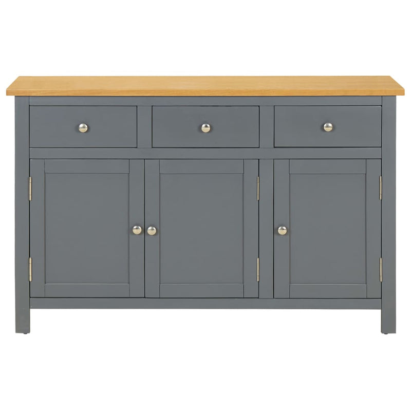 vidaXL Sideboard 110x33.5x70 cm Solid Oak Wood