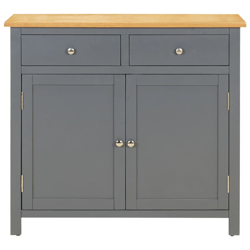 vidaXL Sideboard 90x33.5x83 cm Solid Oak Wood