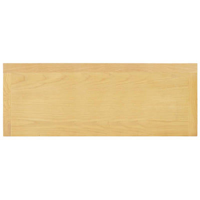 vidaXL Sideboard 90x33.5x83 cm Solid Oak Wood