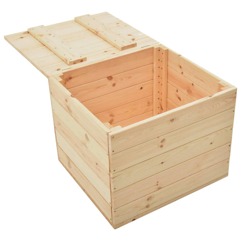 vidaXL Storage Box 60x54x50.7 cm Solid Pine Wood