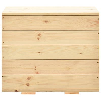 vidaXL Storage Box 60x54x50.7 cm Solid Pine Wood
