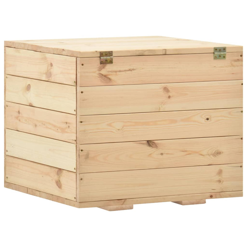 vidaXL Storage Box 60x54x50.7 cm Solid Pine Wood