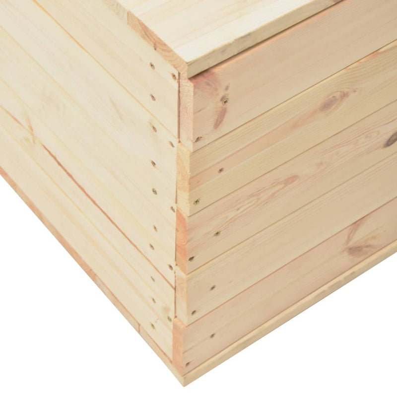vidaXL Storage Box 60x54x50.7 cm Solid Pine Wood