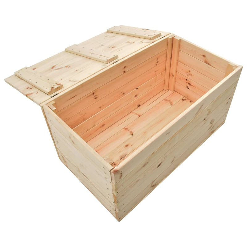 vidaXL Storage Box 60x54x50.7 cm Solid Pine Wood
