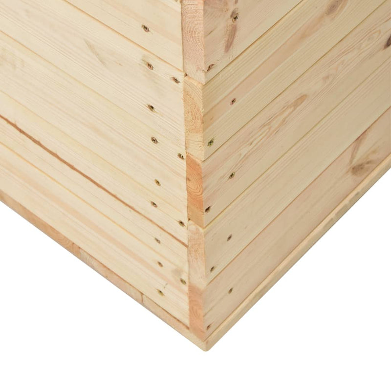 vidaXL Storage Box 60x54x50.7 cm Solid Pine Wood