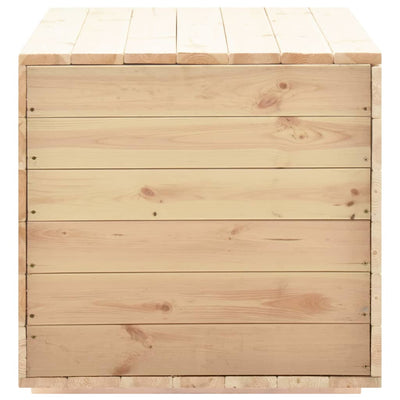 vidaXL Storage Box 60x54x50.7 cm Solid Pine Wood
