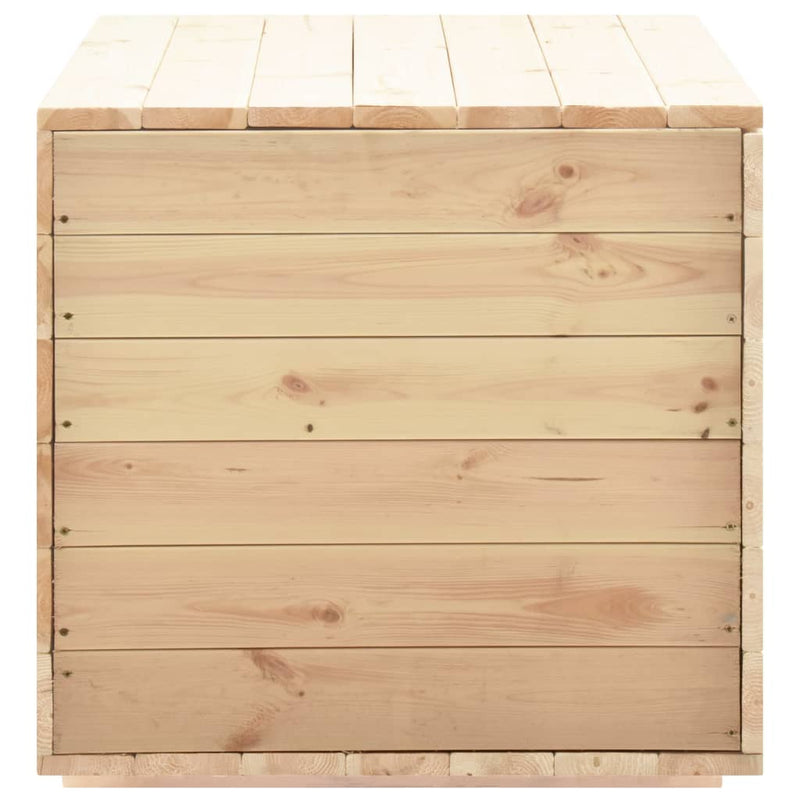 vidaXL Storage Box 60x54x50.7 cm Solid Pine Wood