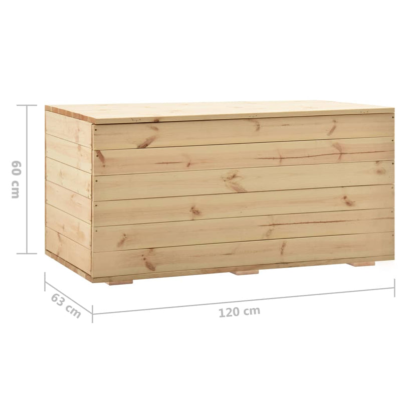 vidaXL Storage Box 60x54x50.7 cm Solid Pine Wood