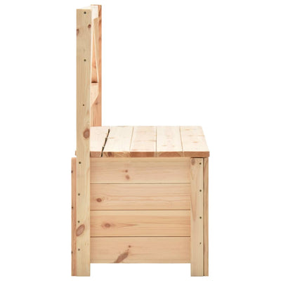 vidaXL Storage Bench 120 cm Solid Pine Wood