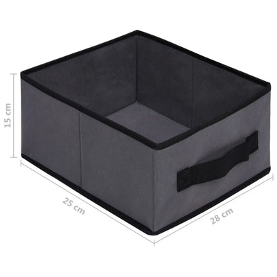 vidaXL Storage Cabinet with 6 Drawers 55x29x55 cm Grey Steel