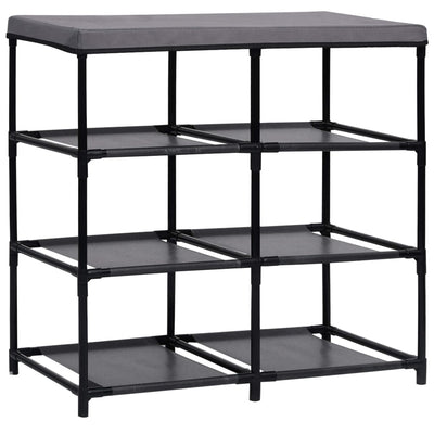 vidaXL Storage Cabinet with 6 Drawers 55x29x55 cm Grey Steel