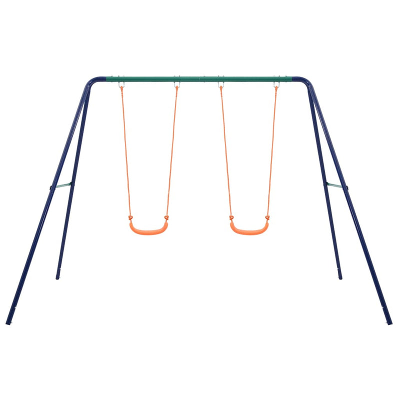 vidaXL Swing Set with 2 Seats Steel