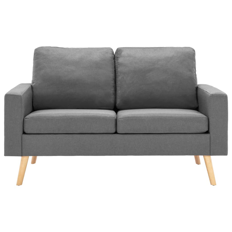 vidaXL 2-Seater Sofa Black Fabric