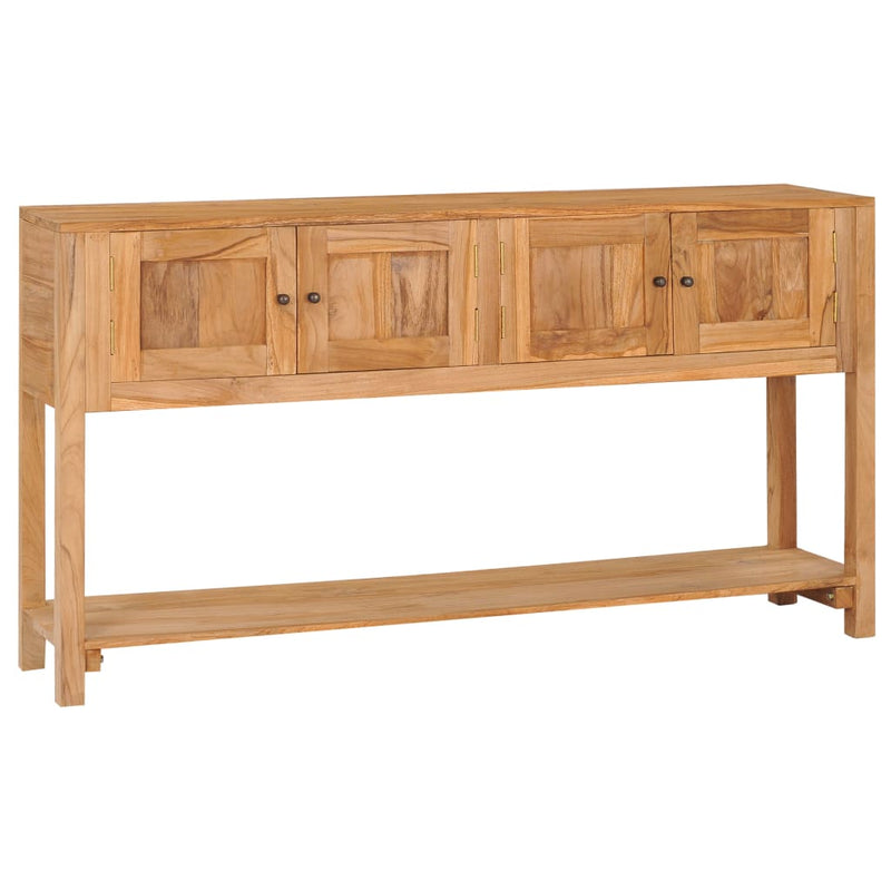 vidaXL Sideboard 140x30x75 cm Solid Teak Wood