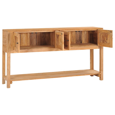 vidaXL Sideboard 140x30x75 cm Solid Teak Wood