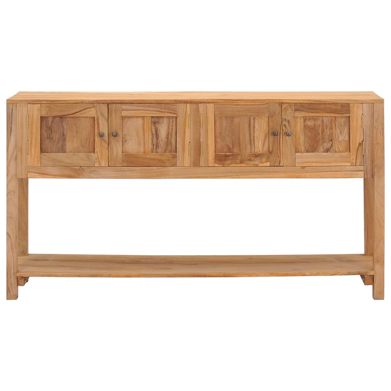 vidaXL Sideboard 140x30x75 cm Solid Teak Wood