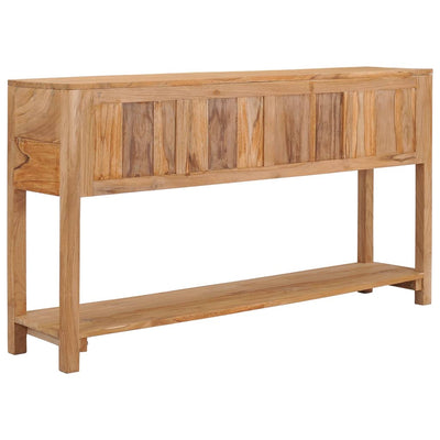 vidaXL Sideboard 140x30x75 cm Solid Teak Wood