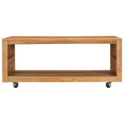 vidaXL Coffee Table 80x80x40 cm Solid Teak Wood