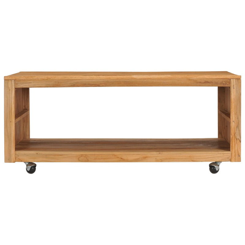 vidaXL Coffee Table 80x80x40 cm Solid Teak Wood