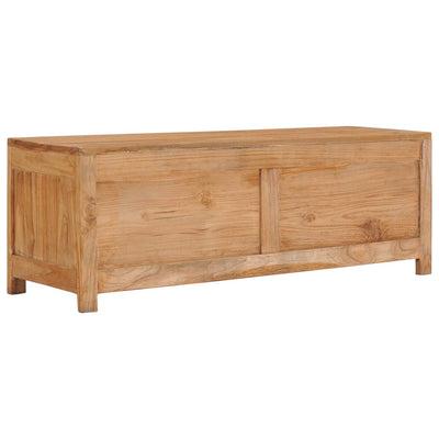 vidaXL TV Cabinet 100x30x35 cm Solid Teak Wood