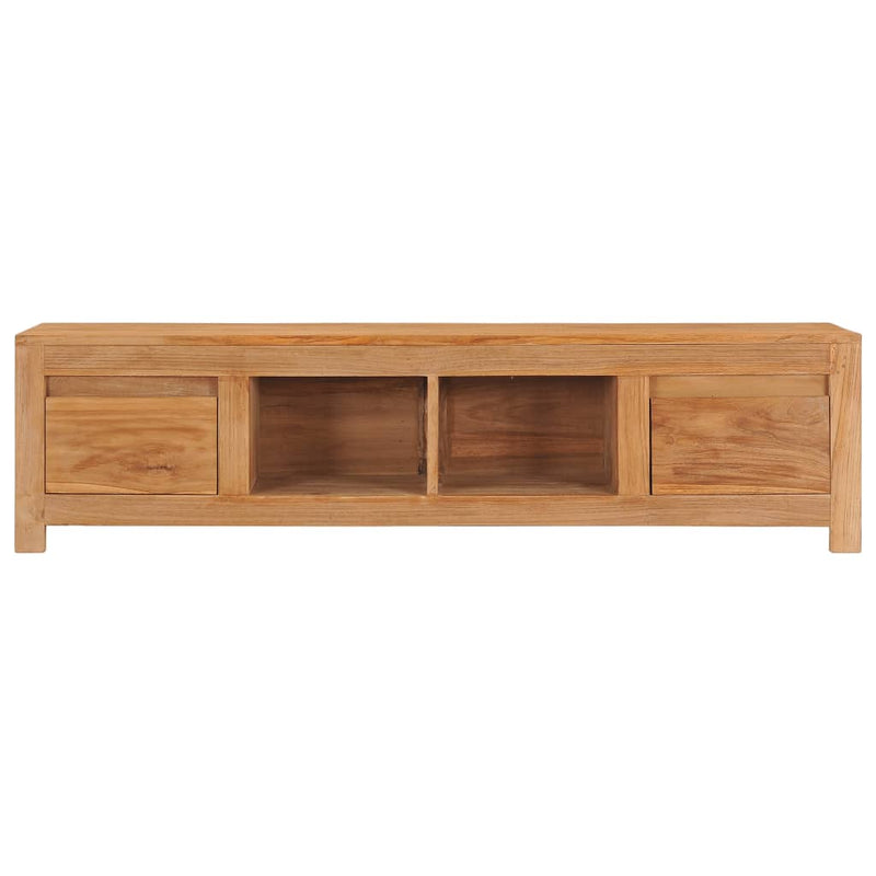 vidaXL TV Cabinet 115x30x35 cm Solid Teak Wood