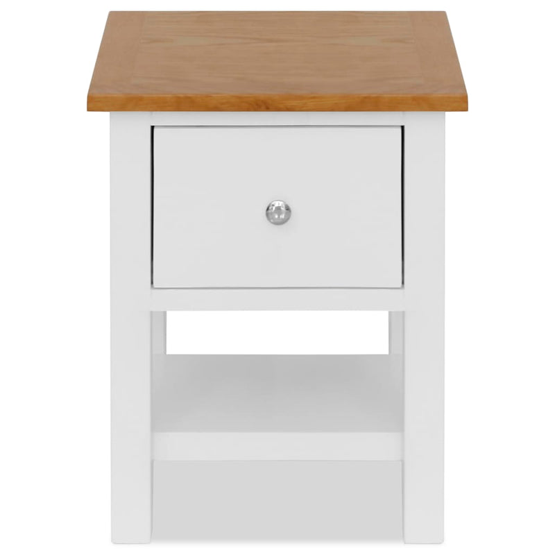 vidaXL Nightstands 2 pcs 36x30x47 cm Solid Oak Wood