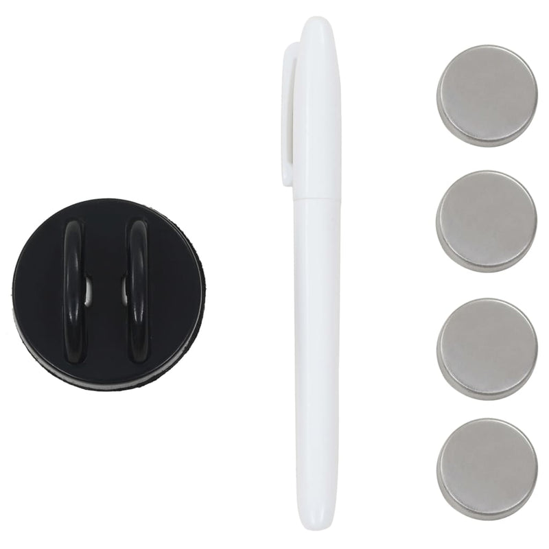 vidaXL Wall Mounted Magnetic Board Glass 40x40 cm