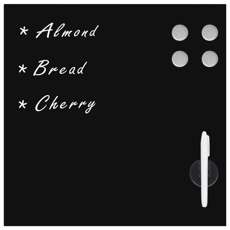 vidaXL Wall Mounted Magnetic Board Glass 40x40 cm