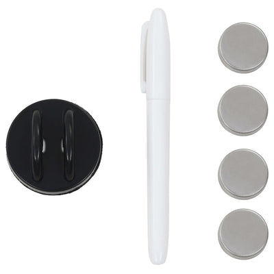 vidaXL Wall Mounted Magnetic Board Glass 40x40 cm