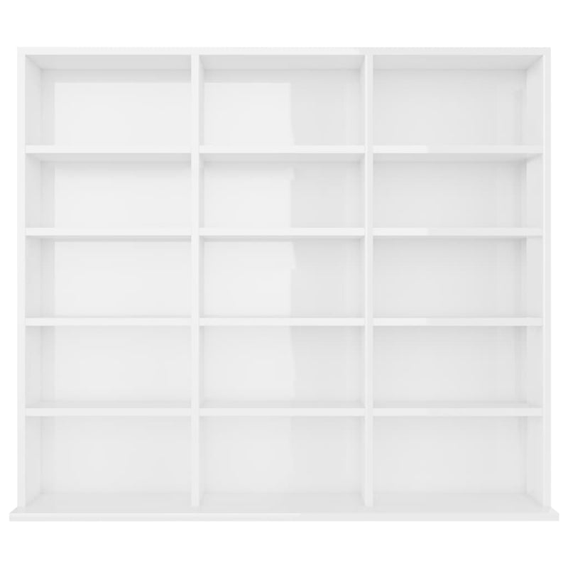 vidaXL CD Cabinet Black 100x23x89.5 cm Engineered Wood