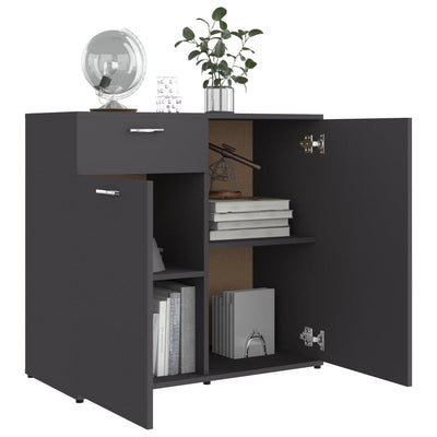 vidaXL Sideboard Concrete Grey 80x36x75 cm Engineered Wood