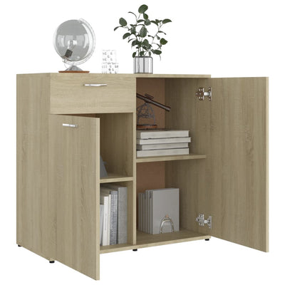 vidaXL Sideboard Concrete Grey 80x36x75 cm Engineered Wood