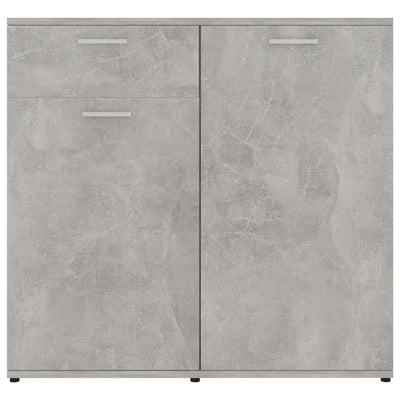 vidaXL Sideboard Concrete Grey 80x36x75 cm Engineered Wood