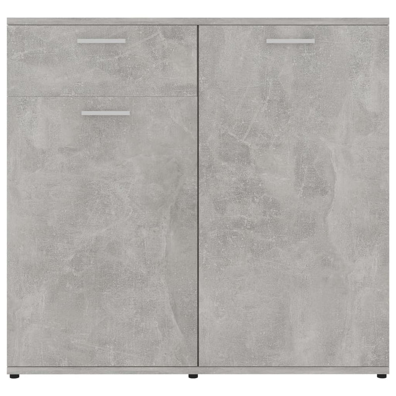 vidaXL Sideboard Concrete Grey 80x36x75 cm Engineered Wood