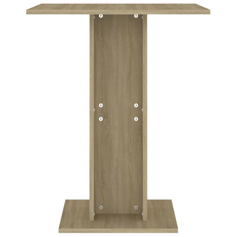 vidaXL Bistro Table Sonoma Oak 60x60x75 cm Engineered Wood