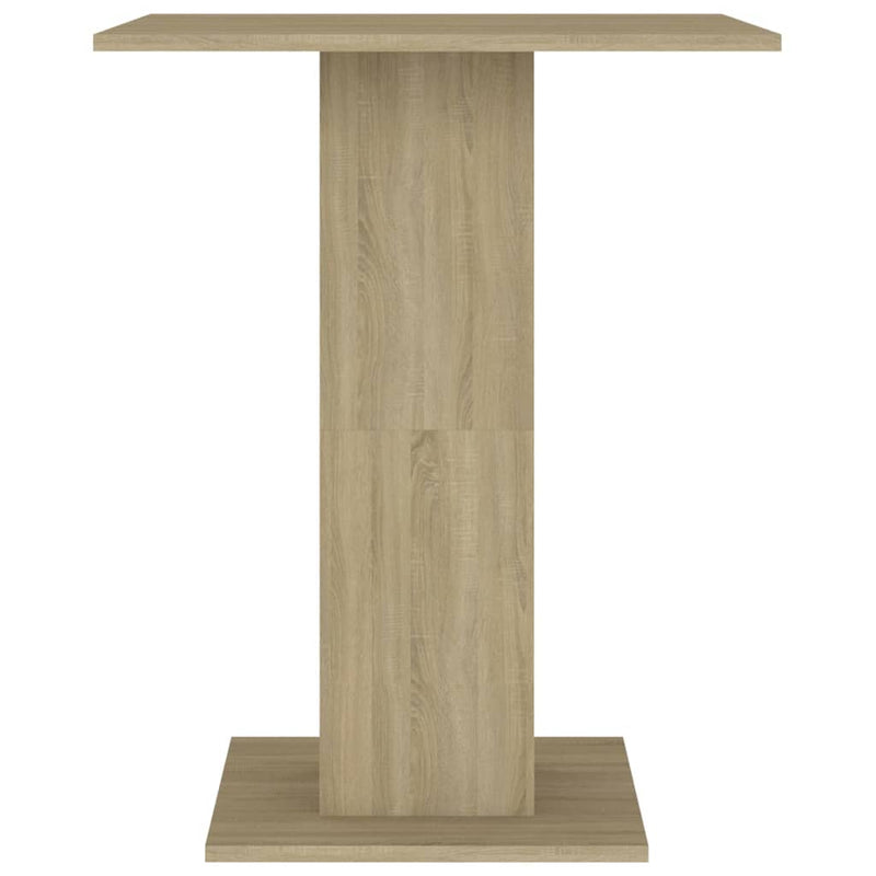 vidaXL Bistro Table Sonoma Oak 60x60x75 cm Engineered Wood