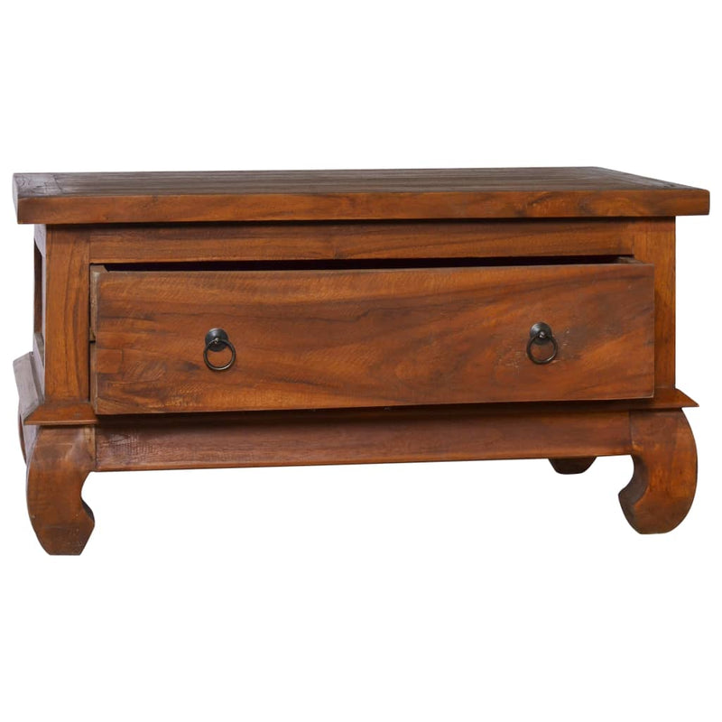 vidaXL Coffee Table 80x50x40 cm Solid Teak Wood