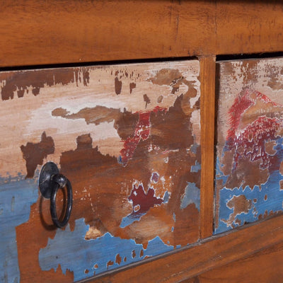 vidaXL TV Cabinet 110x35x40 cm Reclaimed Teak Wood