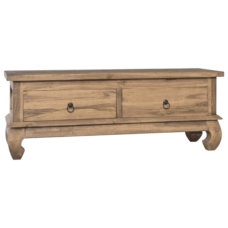 vidaXL TV Cabinet 110x35x40 cm Solid Teak Wood