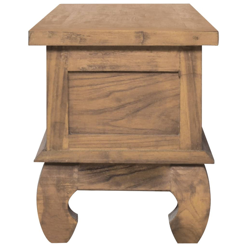 vidaXL TV Cabinet 110x35x40 cm Solid Teak Wood