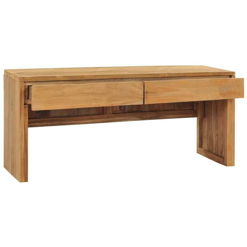 vidaXL TV Cabinet 100x35x45 cm Solid Teak Wood
