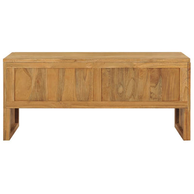 vidaXL TV Cabinet 100x35x45 cm Solid Teak Wood
